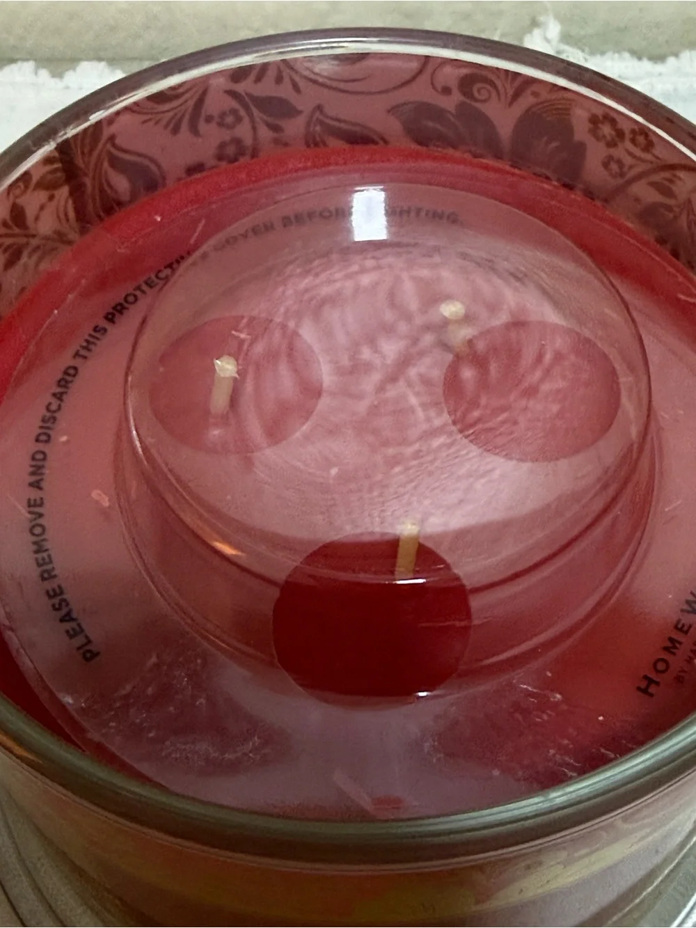 HomeWorx by Harry Slatkin Crimson Leaves Scented Multi-Wick Jar Candle 4in